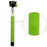 Монопод с встроенной кнопкой Bluetooth, палка selfie stick для селфи Iphone / Android (Зеленый)